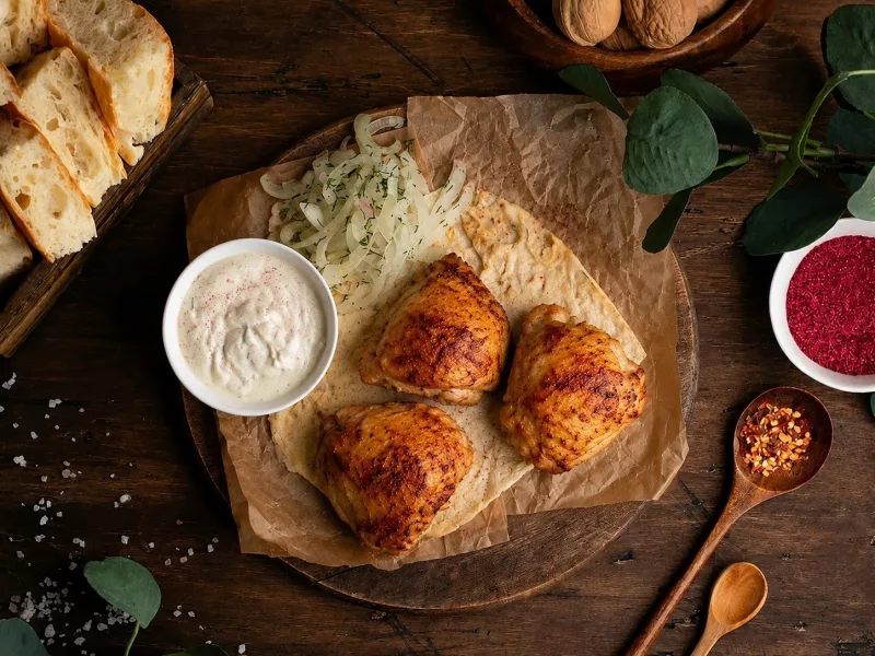 Заказать Шашлык из куриного бедрас доставкой |ФрешГастробар